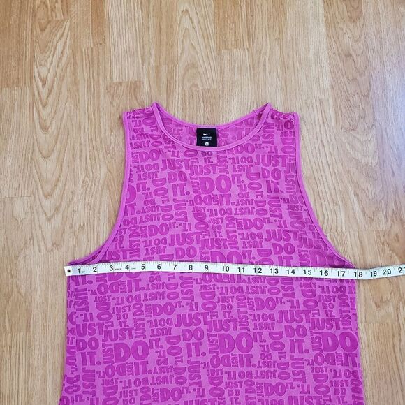 ✨NIKE✨ Nike Pro 'Just Do It' Burnout Tank - [Medium, Pink] - Picture 10 of 12